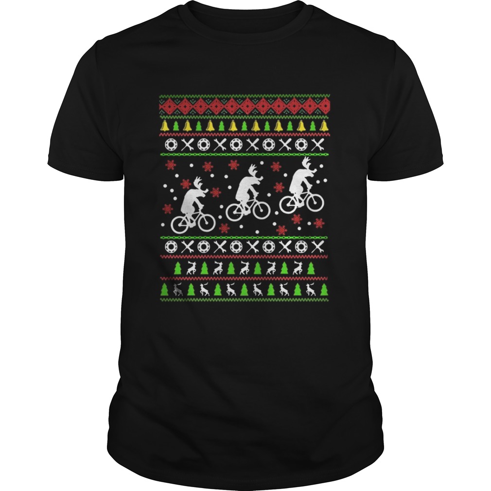 Reindeers Riding Bicycles Christmas shirt