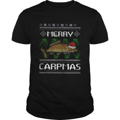 Guys Santa Claus Carpmas Merry Carpmas Christmas shirt