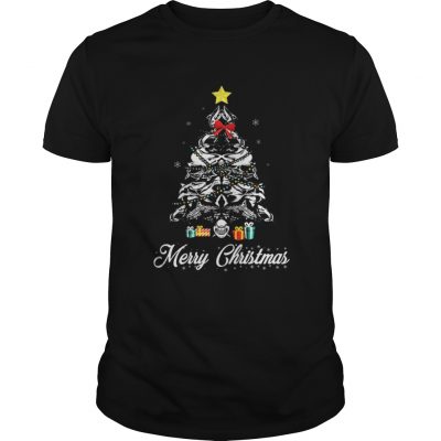 Guys Shark Christmas tree shirt