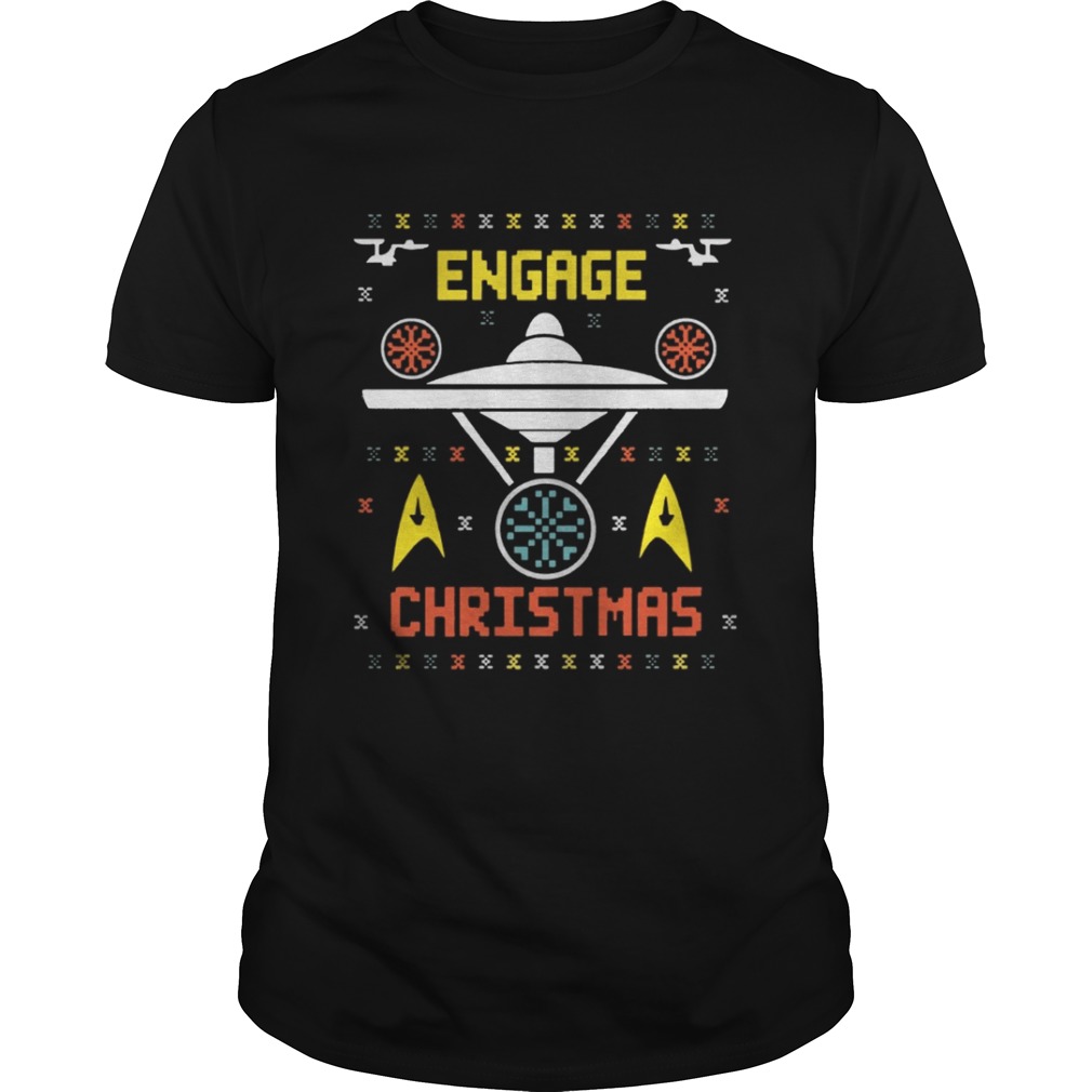 Star Trek Engage Christmas Shirt