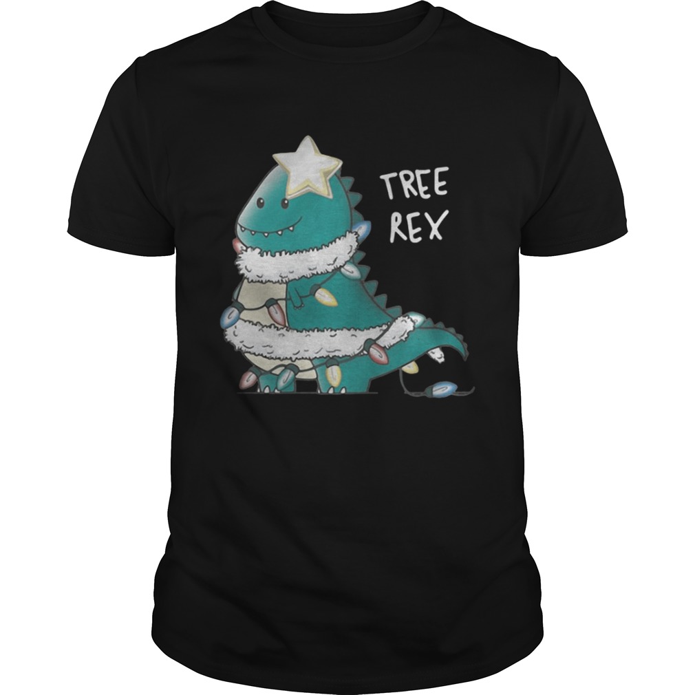 Tree T-Rex Christmas Ugly Shirt