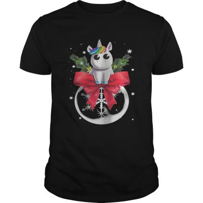 Guys Unicorn Christmas Shirt