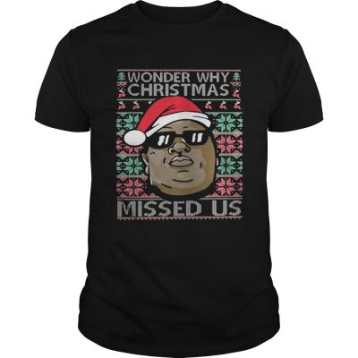 Guys Wonder why christmas missed us shirt