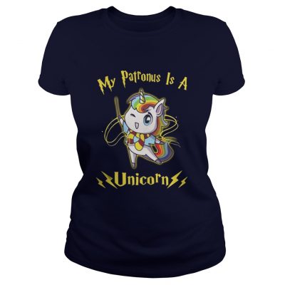 Harry Potter My patronus is a Unicorn Ladies Tee