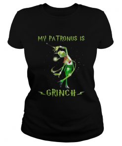 Harry Potter my patronus is a Grinch Christmas Ladies Tee