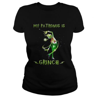 Harry Potter my patronus is a Grinch Christmas Ladies Tee