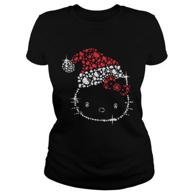 Hello Kitty Santa diamond Christmas Ladies Tee