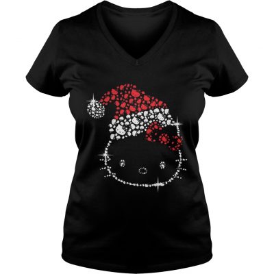 Hello Kitty Santa diamond Christmas VNeck