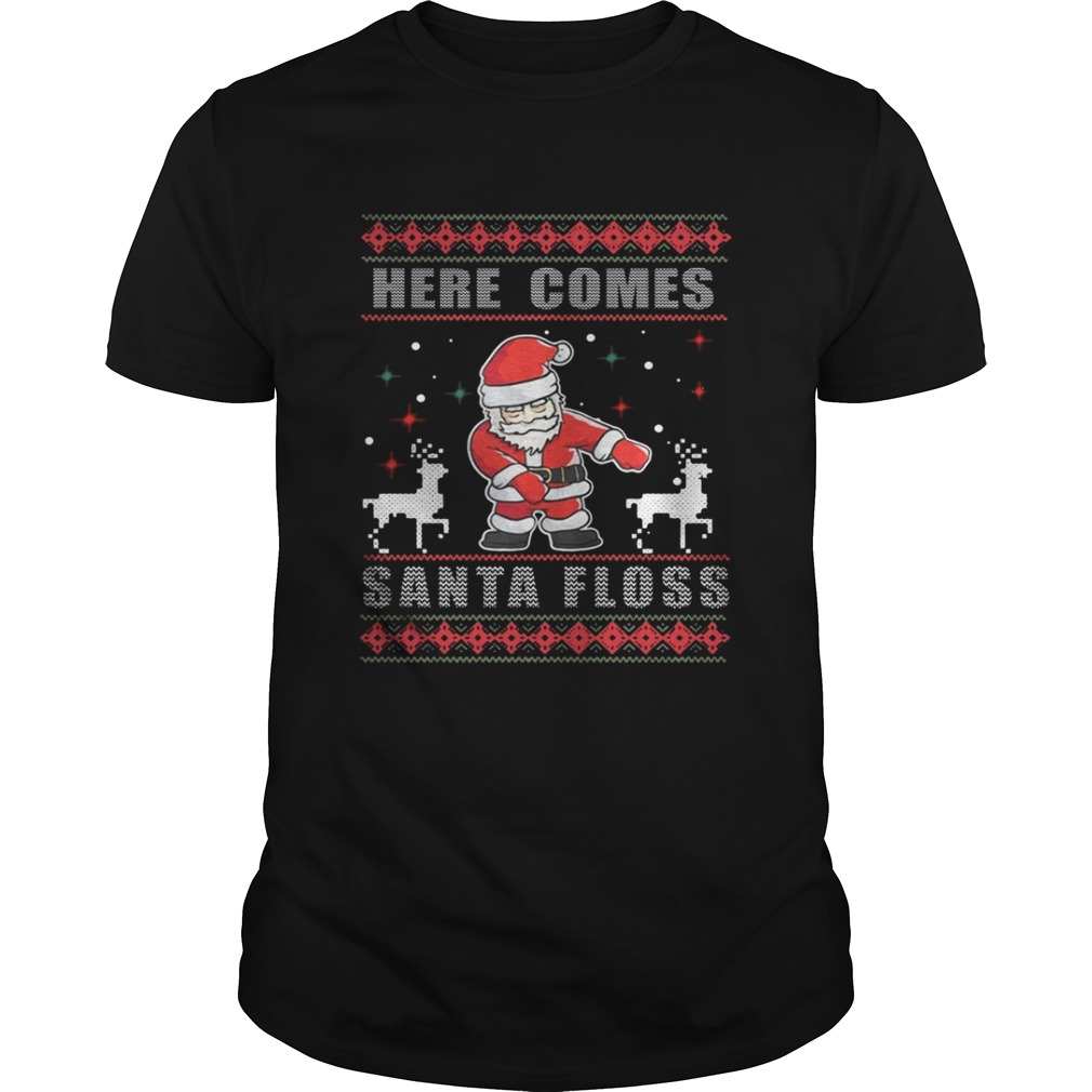 Here Comes Santa Floss Christmas Shirt