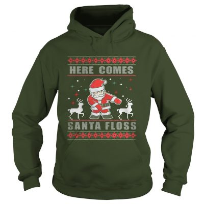 Here Comes Santa Floss Christmas Hoodie