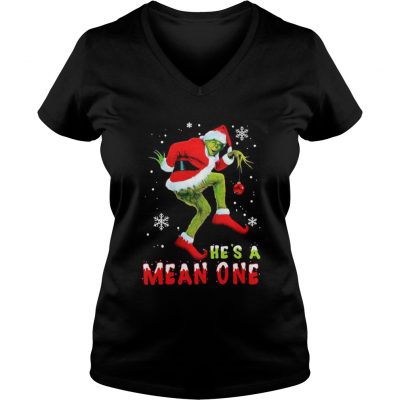 He’s A Mean One The Grinch Christmas VNeck