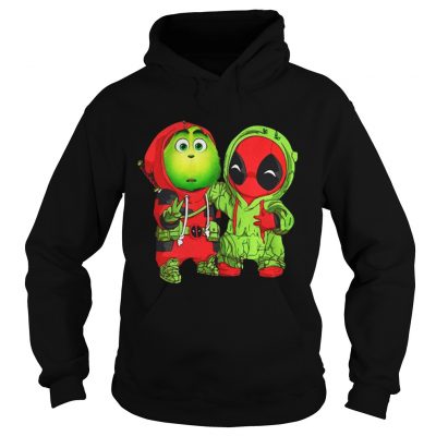 Hoodie Baby Grinch and Deadpool Christmas shirt