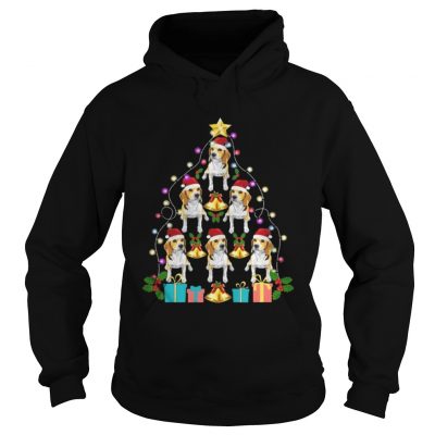 Hoodie Beagle Dog Christmas Tree Shirt