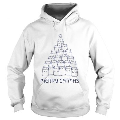 Hoodie Cat Christmas Tree – Merry Catmas Shirt