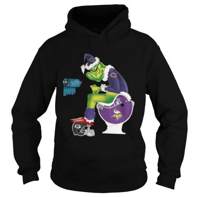 Hoodie Chicago Bears Grinch toilet Minnesota Vikings shirt