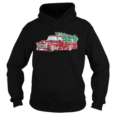 Hoodie Christmas Jumper or Shirt with Vintage Truck Shirt