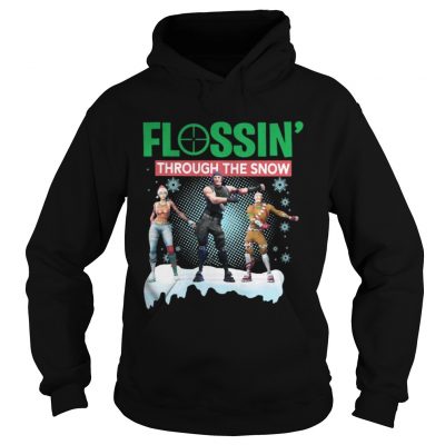 Hoodie Flossing Through The Snow Fortnite Christmas Shirt