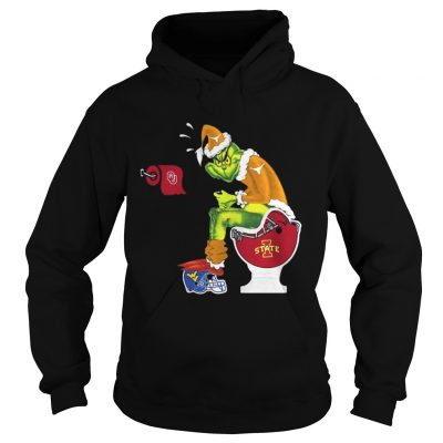 Hoodie Grinch Santa Oklahoma State Cowboys toilet shirt