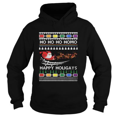 Hoodie Ho Ho Ho Homo Happy Holigays Shirt