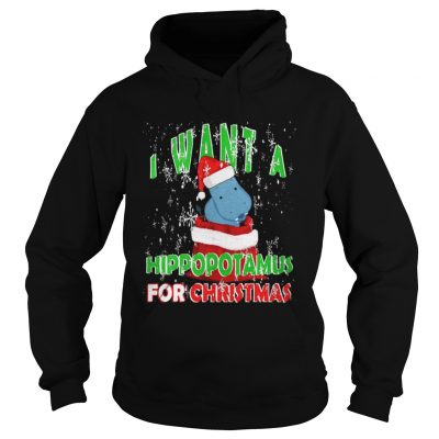 Hoodie I Want A Hippopotamus For Christmas shirt