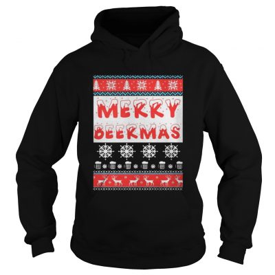 Hoodie Merry Beermas Christmas Ugly shirt