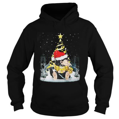 Hoodie Niffler Santa Hat Christmas tree Under Snow Shirt