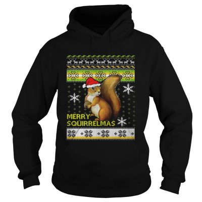 Hoodie Squirrel Merry Squirrelmas christmas ugly shirt