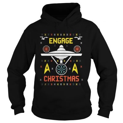 Hoodie Star Trek Engage Christmas Shirt