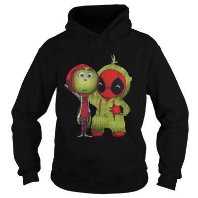 Hoodie The Grinch and Deadpool baby shirt