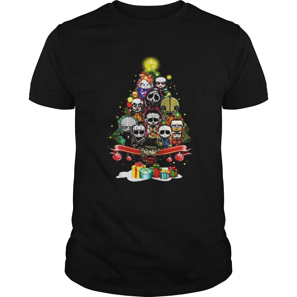 Horror Characters Christmas Tree TShirt