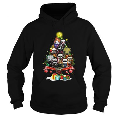 Horror Characters Christmas Tree Hoodie