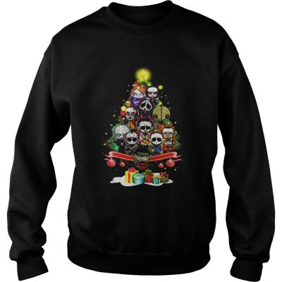 Horror Characters Christmas Tree Sweatshirt