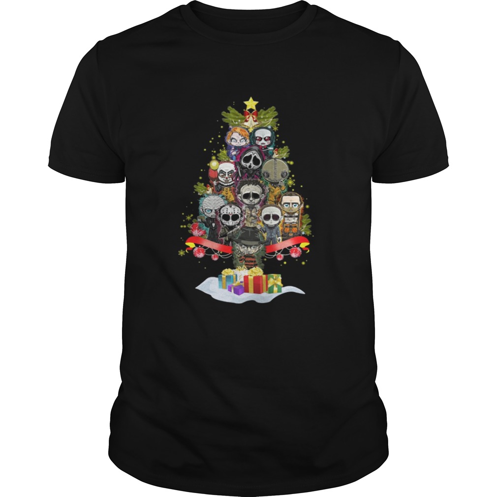 Horror Characters christmas tree shirt