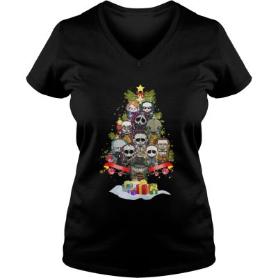 Horror Characters christmas tree VNeck