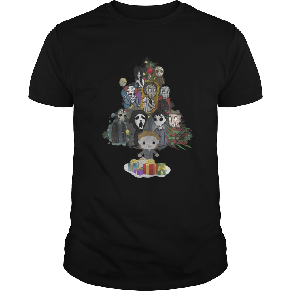 Horror Movie Christmas Tree Shirt