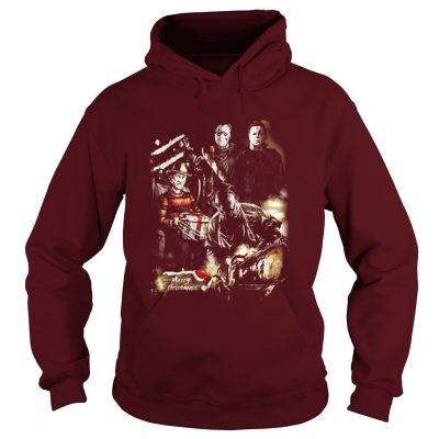 Horror Movies Merry Christmas Hoodie