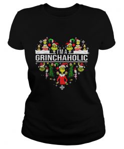 I Am Grinch Aholic Christmas Ladies Tee