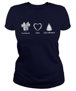 I like Minnie, love and christmas Ladies Tee