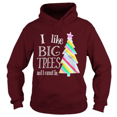 I like big trees and I cannot lie Christmas tree Hoodie