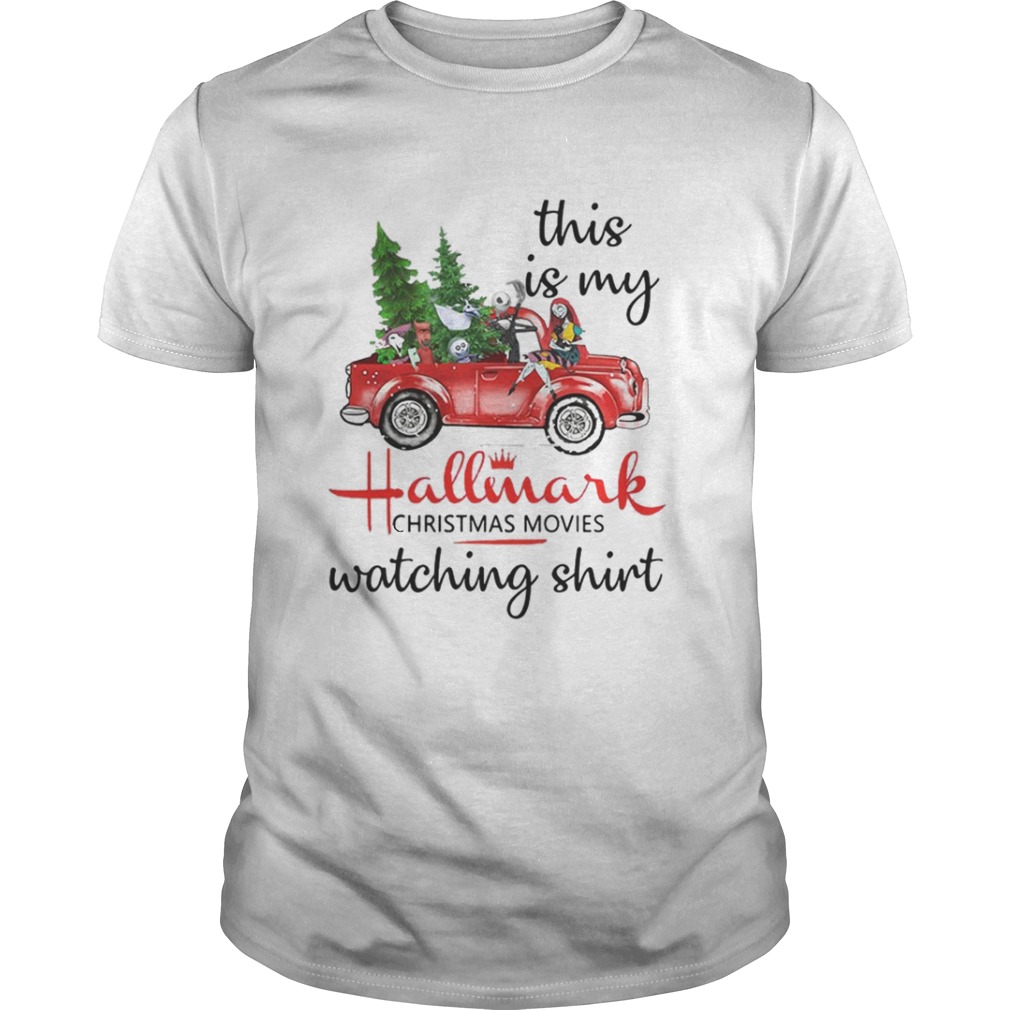 Jack Skellington and Sally this is my Hallmark Christmas movies watching shirt