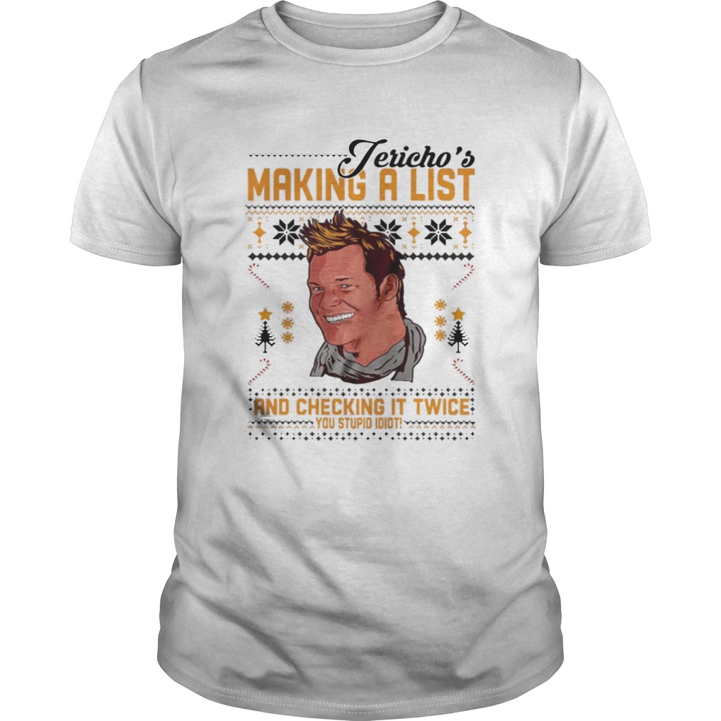 Jericho’s Making a list and checking it twice shirt