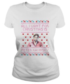 Ladies Tee All I Want For Christmas Is Peter Kavinsky Christmas shirt