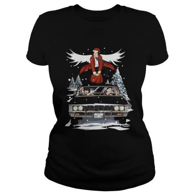 Ladies Tee Castiel Dean Winchester Chevrolet Impala Crowley supernatural shirt