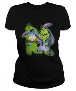 Ladies Tee Eeyore and Grinch shirt