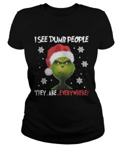 Ladies Tee Grinch – I See Dumb People They Are Everywhere