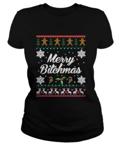 Ladies Tee Merry Bitchmas Christmas shirt