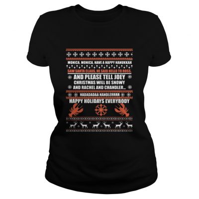 Ladies Tee Monica, Have A Happy Hanukkah Christmas shirt