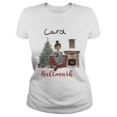 Ladies Tee Official Carol’s This Is My Hallmark Christmas Movie Watching Shirt