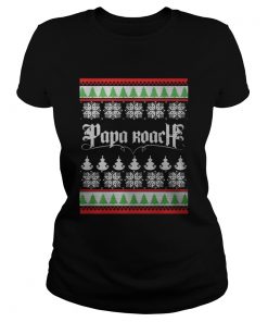 Ladies Tee Papa Roach Christmas