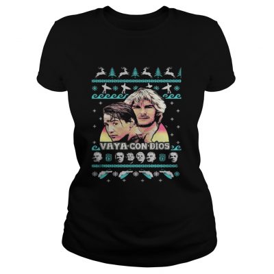 Ladies Tee Point Break Vaya Con Dios Christmas shirt